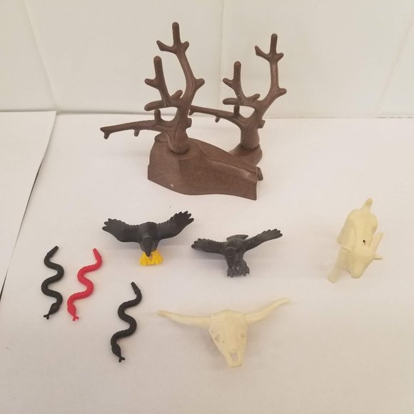 Playmobil Desert Scene Goat Snakes Crows Animals Tree - Picture 4 of 7